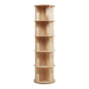 Bibliothèque rotative pour enfants Chasek bois de pin naturel [en.casa]
