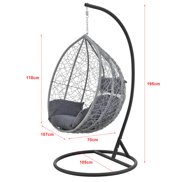 Hängesessel Capileira 1-Sitzer versch. Farben en.casa