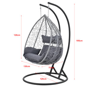 Siège Suspendu Capileira 2 Places Panier Cadre Coussins Plusieurs couleurs [en.casa]