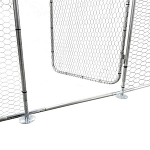 Enclos Extérieur Wels Volière Acier Galvanisé Argent Vert Foncé [pro.tec]