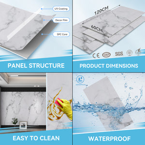 Set de panneaux muraux décoratifs Bladel 120 x 60 cm [neu.haus]