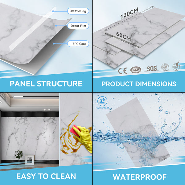 Set de panneaux muraux décoratifs Bladel 120 x 60 cm [neu.haus]