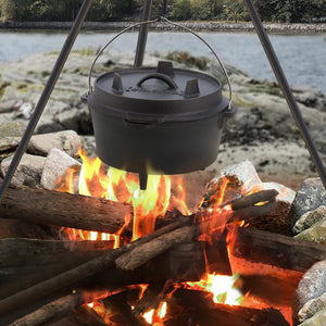 Forno Olandese 'Enkhuizen' in Ghisa - Capienza Varia - Pentola e Padella a Tre Piedi [en.casa] 
