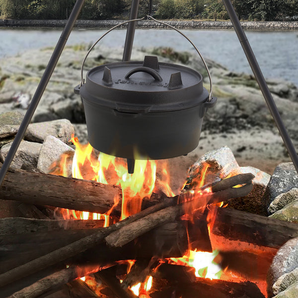 Forno Olandese 'Enkhuizen' in Ghisa - Capienza Varia - Pentola e Padella a Tre Piedi [en.casa] 