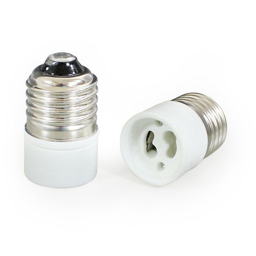 5 Stück Adapter E27 - GU10 Lampenfassung Konverter Sockel Lampensockel Fassung [in.tec]