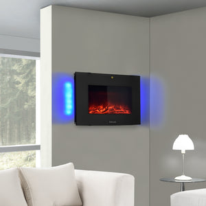 Cheminée Électrique Attachable au Mur 36 LEDs Integrés [casa.pro]