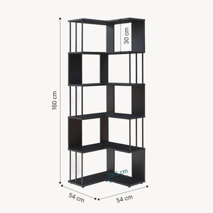Étagère d’angle Afrel 160 x 54 x 54 cm  [en.casa]