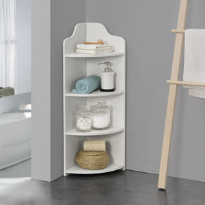 Scaffale Angolare Bjurholm a 4 Ripiani Aperti 90 x 28 x 28 cm [en.casa]