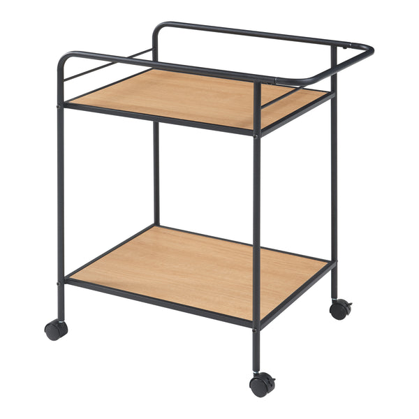 Chariot de service Hole avec 2 étagères 72 x 62 x 45 cm [en.casa]