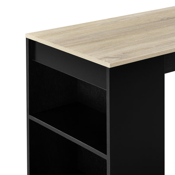 Bancone Tavolo Alto da Bar Kouvola con 3 Scomparti Aperti 110x50x103 cm - Vari Colori [en.casa]