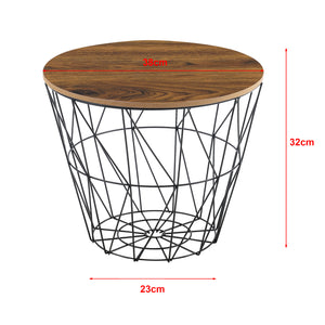 Set de 2 Tables Gigognes Codogno Plusieurs Tailles [en.casa]