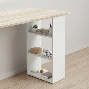 Schreibtisch Lemberg 120x50x72 cm mit Schubladen + Ablage en.casa