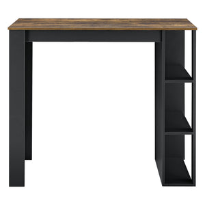 Bartisch Danderyd 120x60x106 cm mit 3 Ablagefächern [en.casa]