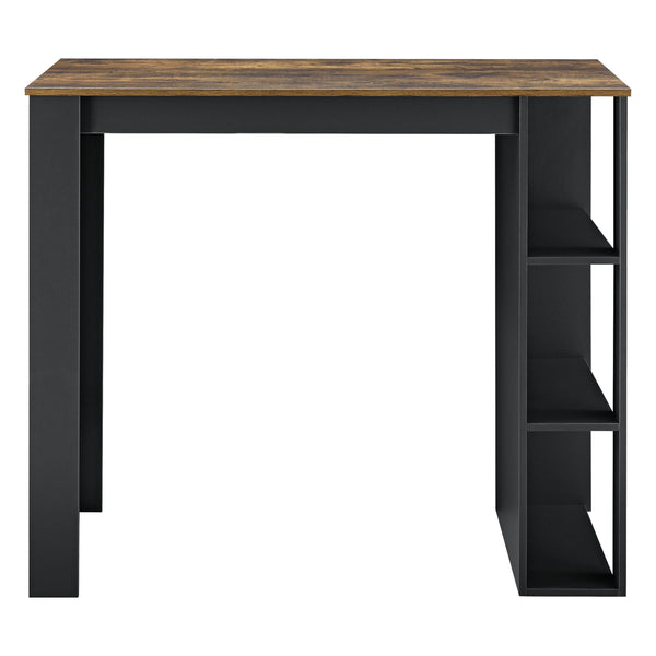 Bartisch Danderyd 120x60x106 cm mit 3 Ablagefächern [en.casa]