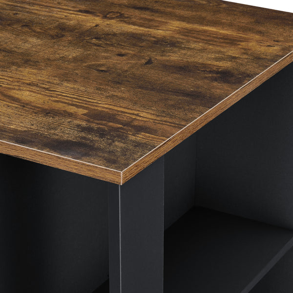 Bartisch Danderyd 120x60x106 cm mit 3 Ablagefächern [en.casa]