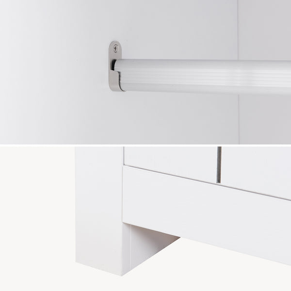 Armadio per Guardaroba Trorjam con Barra Appendiabiti e Scomparti 175 x 80 x 52 cm [en.casa]