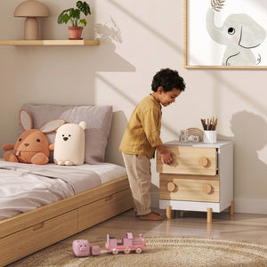 Comodino per Cameretta Vaarentaa 47x40x35 cm [en.casa]