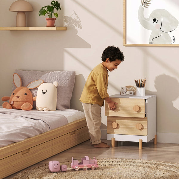 Comodino per Cameretta Vaarentaa 47x40x35 cm [en.casa]