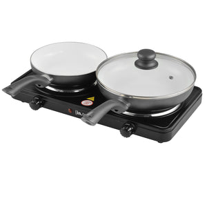 Elektrische Kochplatte Gusseisen Schwarz [in.tec]