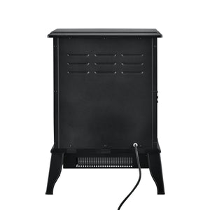[casa.pro] Camino elettrico 39 x 24 x 56,5 cm Fuoco realistico Termostato integrato 2 livelli di riscaldamento Metallo plastica e vetro