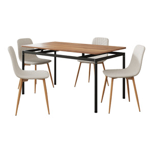 Ensemble de salle à manger Hemnes pour 4 personnes [en.casa] 