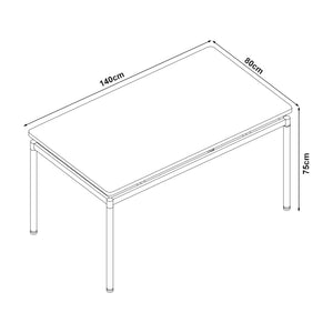 Ensemble de salle à manger Hemnes pour 4 personnes [en.casa] 