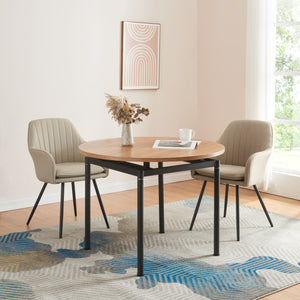 Tavolo da pranzo Hemnes effetto rovere in varie dimensioni [en.casa] - premiumXL