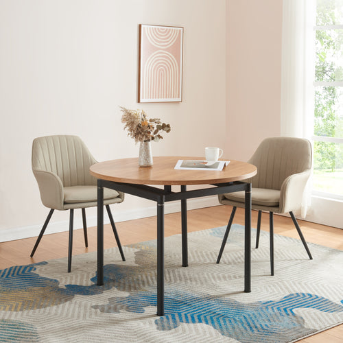 Tavolo da pranzo Hemnes effetto rovere in varie dimensioni [en.casa] - premiumXL