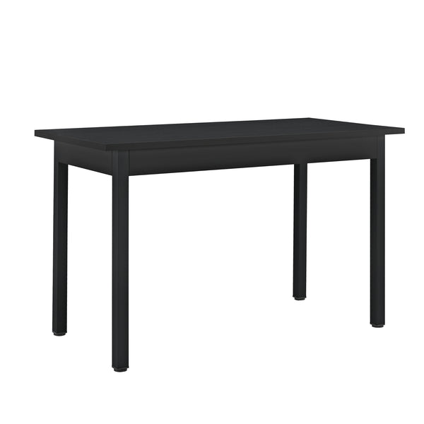 [en.casa] Arredo Sala da Pranzo Tavolo 120 x 60 x 75 cm con 4 Sedie 83 x 54 x 48 cm MDF Acciaio Plastica
