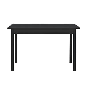 [en.casa] Arredo Sala da Pranzo Tavolo 120 x 60 x 75 cm con 4 Sedie 83 x 54 x 48 cm MDF Acciaio Plastica