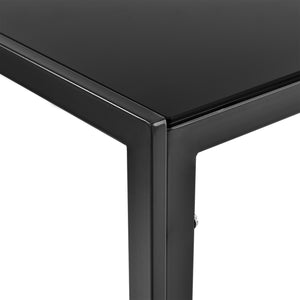 Set Tavolo da Pranzo con 4 Sedie Imbottite Schienale Alto Similpelle [en.casa] 