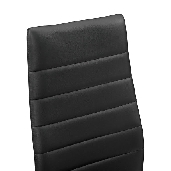 Set Tavolo da Pranzo con 4 Sedie Imbottite Schienale Alto Similpelle [en.casa] 
