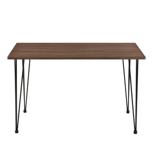 Essgruppe Vihti (Set 5-tlg) 120x70 cm Grau [en.casa]