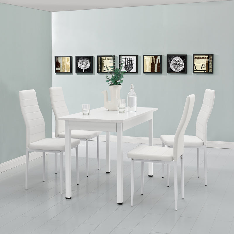 Maßskizze Essgruppe Jørpeland (Set, 5-tlg) 120x60 cm versch. Farben [en.casa]