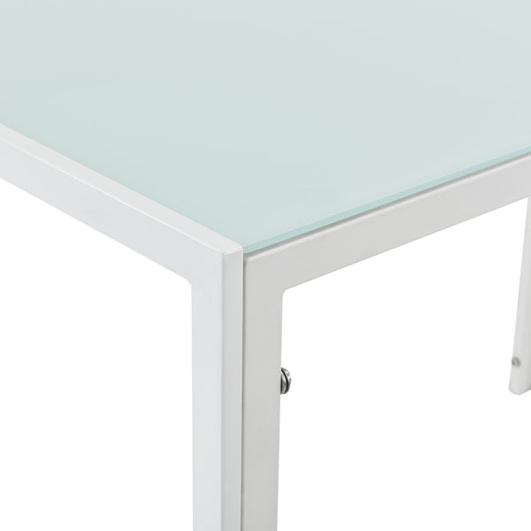 Esstisch Eschede 105x60x75 cm mit Tischplatte aus Glas in versch. Farben en.casa