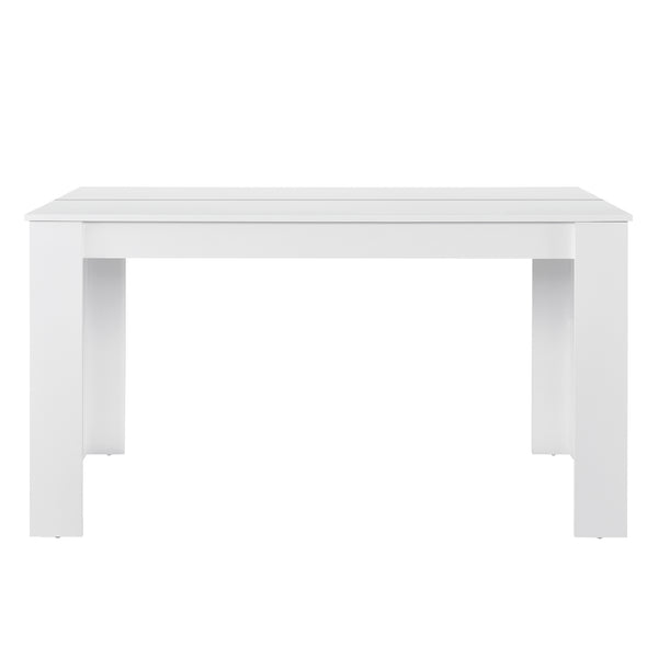 Set Pranzo con Tavolo 140x90 cm e 6 Sedie in Similpelle [en.casa] 