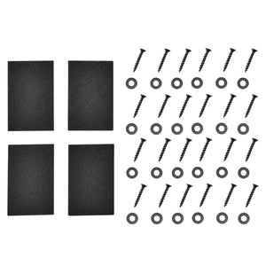 Set di 2 Gambe Rettangolari 'Makers' in Acciaio per Mobili Fai da Te - Vari Colori e Misure [en.casa] 