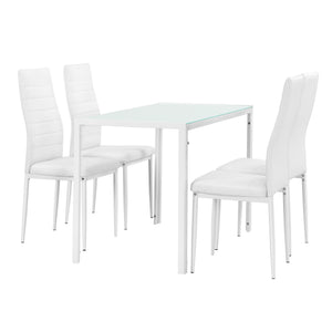 Table à manger avec 4 chaises Bergen Couleurs différentes [en.casa] 