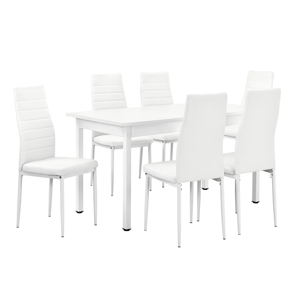 Ensemble salle à manger Bjerkvik (set, 7 pièces) 140x60 cm en différentes couleurs [en.casa] - premiumXL
