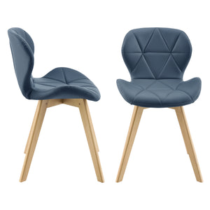 Esszimmerstuhl Älmhult 4-er Set 78x47x52 cm Kunstleder versch. Farben [en.casa]