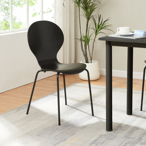Set di 4 Sedie da Sala Etne Impilabili [en.casa] 