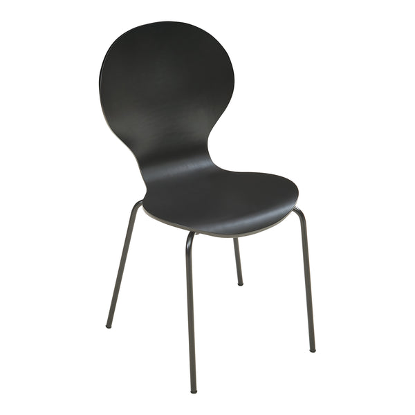 Set di 4 Sedie da Sala Etne Impilabili [en.casa] 