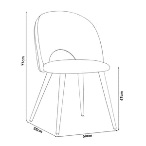 Esszimmerstuhl Karijoki Set [en.casa]