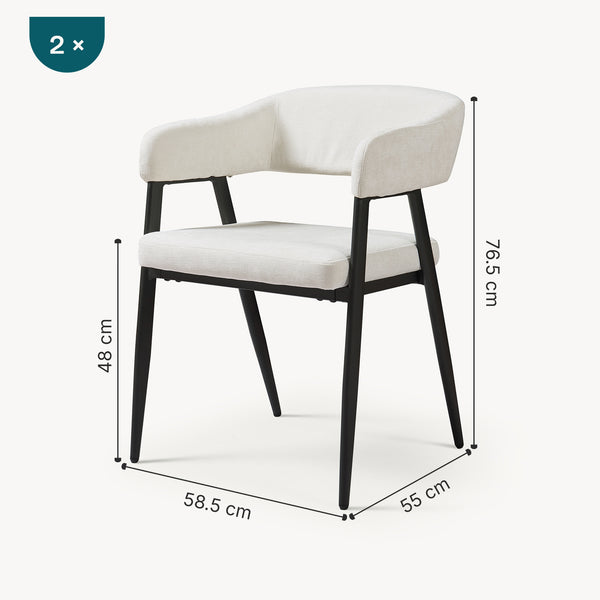 Esszimmerstuhl Kohlmand Set [en.casa]