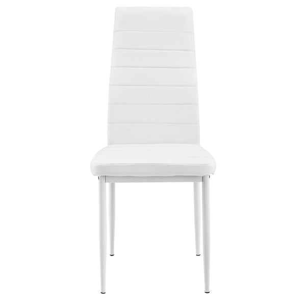 Kit de 6 x Chaises de salle à manger cuir synthétique 96x43x52 cm plusieurs couleurs [en.casa] 
