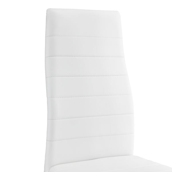 Kit de 6 x Chaises de salle à manger cuir synthétique 96x43x52 cm plusieurs couleurs [en.casa] 