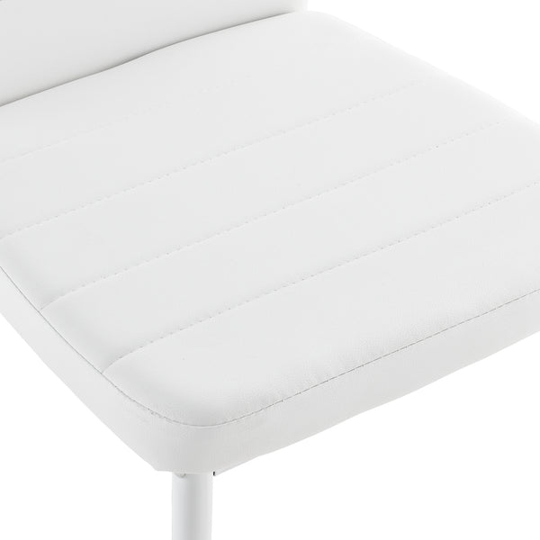 Kit de 6 x Chaises de salle à manger cuir synthétique 96x43x52 cm plusieurs couleurs [en.casa] 