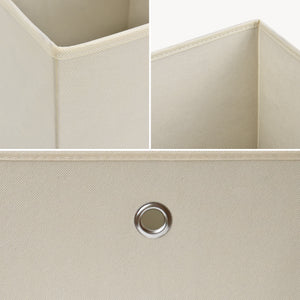 Set de 10 Boîtes de Rangement Textile Non Tissé 28 x 30 x 30 cm [en.casa]