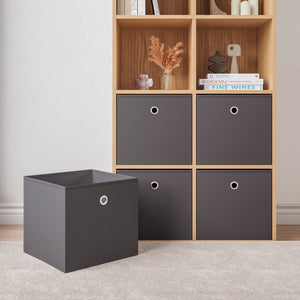 Set di 10 Scatole Pieghevoli Portaoggetti in Tessuto 28 x 30 x 30 cm [en.casa]