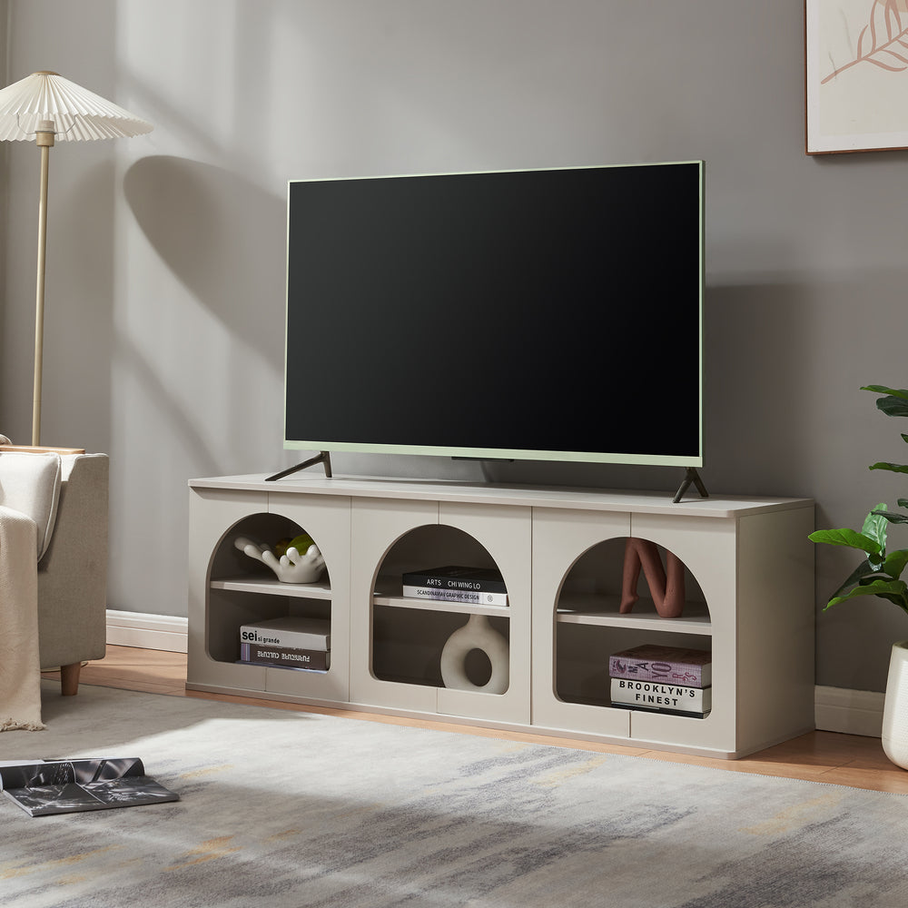 Mobile Porta TV Trorhun con Ripiano 140 x 38 x 48 cm [en.casa]